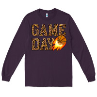 Plum game day basketball Long Sleeve Tee - JahusDesignShop