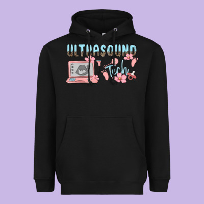 Ultrasound Tech Heavyweight Hoodie Designed By Maliassmallbusiness