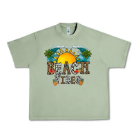 Oil Green beach vibes Urban Heavy Tee - CowhideDigitalArt