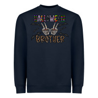 Navy halloween brother Heavyweight Sweatshirt - CowhideDigitalArt