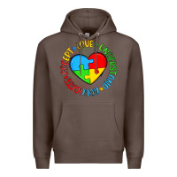 Coffee autism awareness puzzle heart love understand advo Premium Hoodie - Artiststas