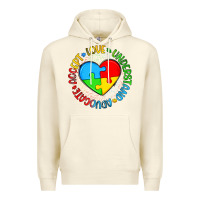 Sandshell autism awareness puzzle heart love understand advo Premium Hoodie - Artiststas