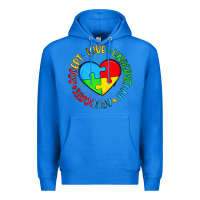 True Royal autism awareness puzzle heart love understand advo Premium Hoodie - Artiststas
