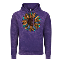 Cloud Purple fall tooled lather leopard Vintage Hoodie - RanaPortraitStore