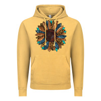 Vintage Mustard fall tooled lather leopard Vintage Hoodie - RanaPortraitStore
