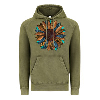 Vintage Olive fall tooled lather leopard Vintage Hoodie - RanaPortraitStore