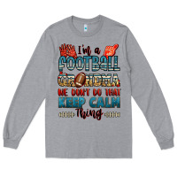 Heather Grey i'm a american football grandma we don't do that k Long Sleeve Tee - Jasminsmagicworld