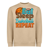 Mushroom eat sleep basketball repeat Heavyweight Sweatshirt - HRA Design Shop