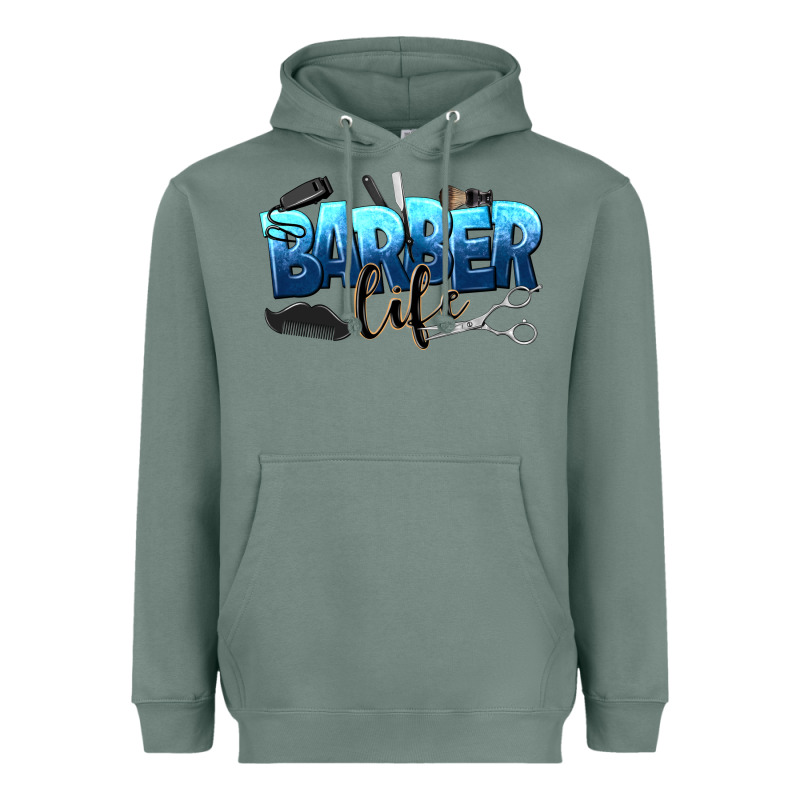 Barber Life Heavyweight Hoodie by NancyCooperArtShop | Teevron