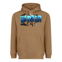 Toasted Coconut barber life Heavyweight Hoodie - NancyCooperArtShop