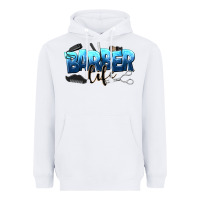 White barber life Heavyweight Hoodie - NancyCooperArtShop