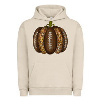 Pigment French Oak American Football Pumpkin Urban Hoodie - texasbilliewilder