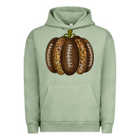 Pigment Oil Green American Football Pumpkin Urban Hoodie - texasbilliewilder