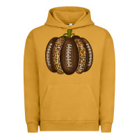 Pigment Peanut Butter American Football Pumpkin Urban Hoodie - texasbilliewilder