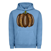 Pigment Pebble Blue American Football Pumpkin Urban Hoodie - texasbilliewilder