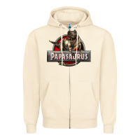 Sandshell Papasaurus T-Rex Zipper Hoodie - LillyAllenDesigns