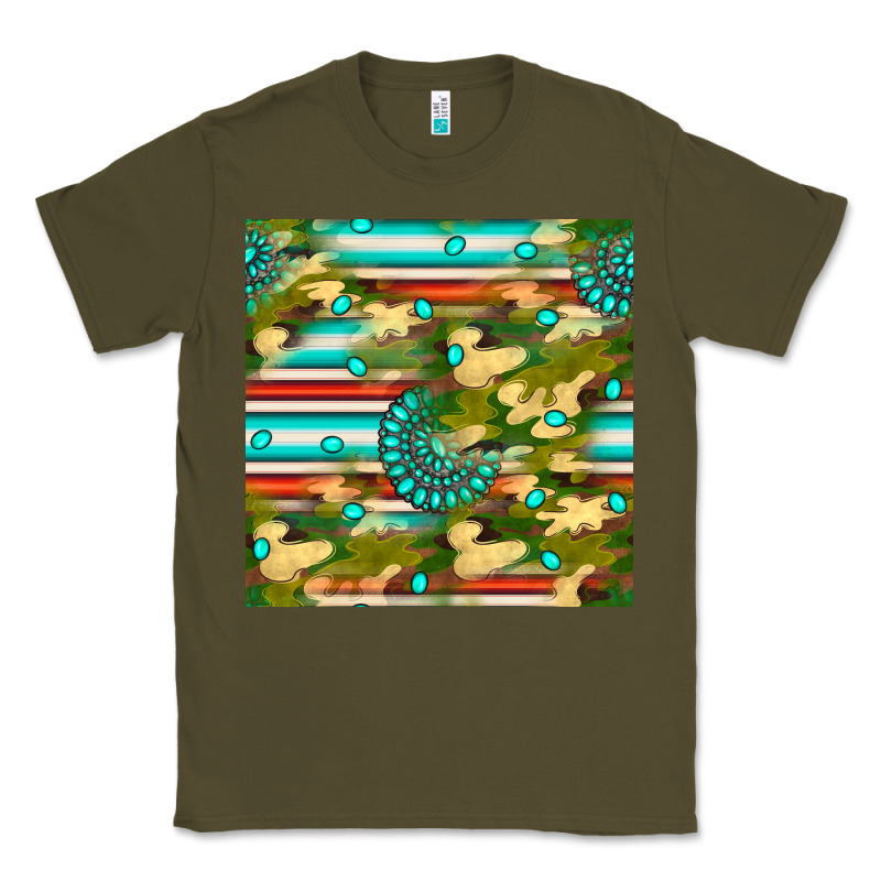 Camouflage Serape Gemstone Seamless Pattern Classic Tee by BundleAndBundleShop | Teevron