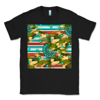 Black camouflage serape gemstone seamless pattern Classic Tee - BundleAndBundleShop