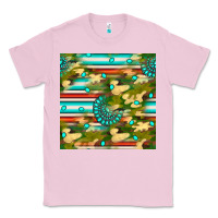 Bubblegum Pink camouflage serape gemstone seamless pattern Classic Tee - BundleAndBundleShop
