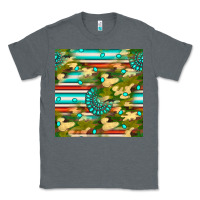 Charcoal Heather camouflage serape gemstone seamless pattern Classic Tee - BundleAndBundleShop