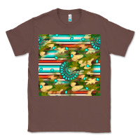 Chestnut camouflage serape gemstone seamless pattern Classic Tee - BundleAndBundleShop
