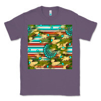 Lavender camouflage serape gemstone seamless pattern Classic Tee - BundleAndBundleShop