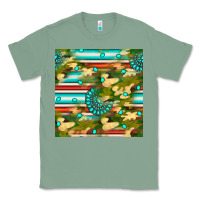 Sage camouflage serape gemstone seamless pattern Classic Tee - BundleAndBundleShop