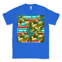 True Royal camouflage serape gemstone seamless pattern Classic Tee - BundleAndBundleShop