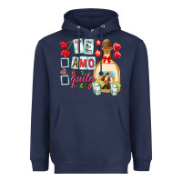 Navy te amo te quila Heavyweight Hoodie - NancyCooperArtShop