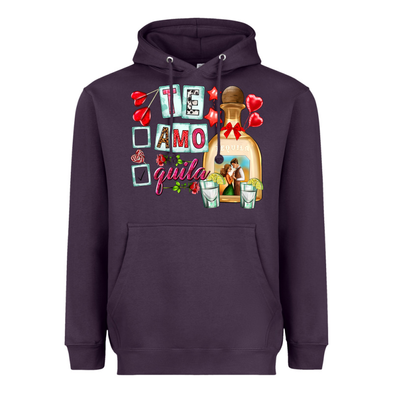 Te Amo Te Quila Heavyweight Hoodie by NancyCooperArtShop | Teevron