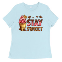 Baby Blue stay sweet Ladies Tee - AdoDesignShop