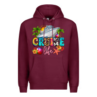 Burgundy cruise life Premium Hoodie - Artiststas