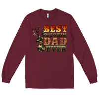 Burgundy best buckin' dad ever Long Sleeve Tee - Artiststas