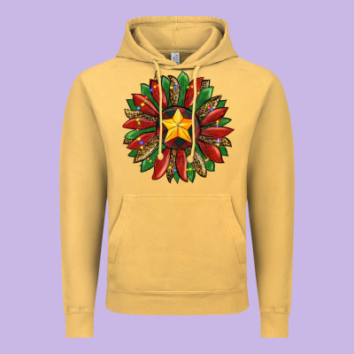 Christmas Sunflower Vintage Hoodie Designed By Ranaportraitstore