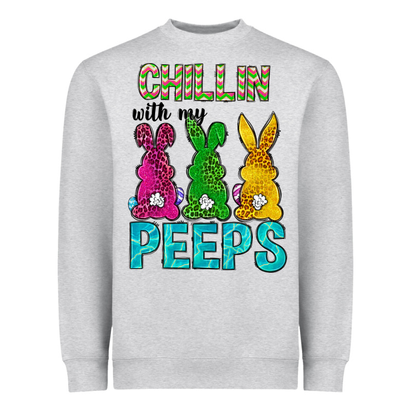 Chillin With My Peeps Ester Day Heavyweight Sweatshirt by Neo Western | Teevron
