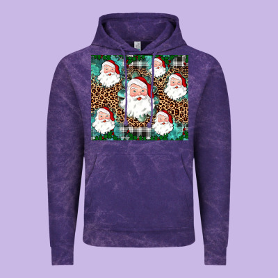 Santa Vintage Hoodie Designed By Jahusdesignshop