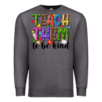 Charcoal Heather teach them to be kind Premium Sweatshirt - NancyCooperArtShop
