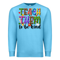 Ocean Blue teach them to be kind Premium Sweatshirt - NancyCooperArtShop