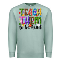 Seafoam teach them to be kind Premium Sweatshirt - NancyCooperArtShop