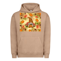 Pigment Burro Fall Pumpkins and Gnome with Leopard Urban Hoodie - texasbilliewilder