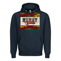 Navy merry Christmas sunflowers Zipper Hoodie - Jasminsmagicworld