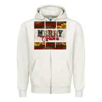 Oatmeal Heather merry Christmas sunflowers Zipper Hoodie - Jasminsmagicworld