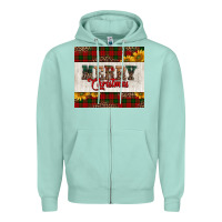 Seafoam merry Christmas sunflowers Zipper Hoodie - Jasminsmagicworld