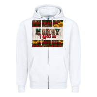 White merry Christmas sunflowers Zipper Hoodie - Jasminsmagicworld
