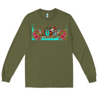 Army Green western nurse libbey glass Long Sleeve Tee - BundleAndBundleShop