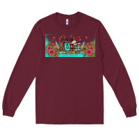 Burgundy western nurse libbey glass Long Sleeve Tee - BundleAndBundleShop
