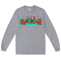 Heather Grey western nurse libbey glass Long Sleeve Tee - BundleAndBundleShop
