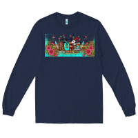 Navy western nurse libbey glass Long Sleeve Tee - BundleAndBundleShop