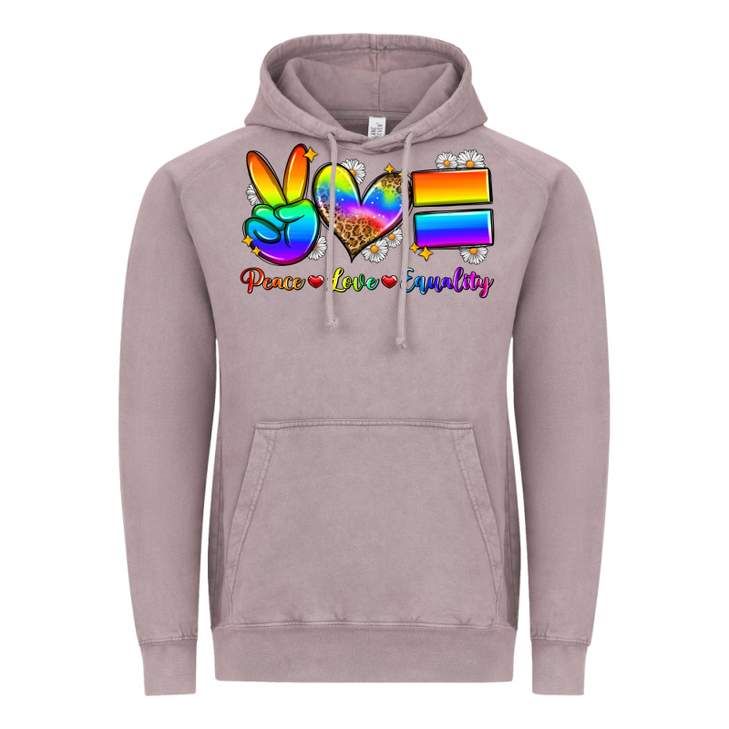 Peace Love Equality Vintage Hoodie by Zillion Design Studio | Teevron