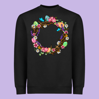 Crown Of Thorns Easter Day Heavyweight Sweatshirt Designed By Neo Western